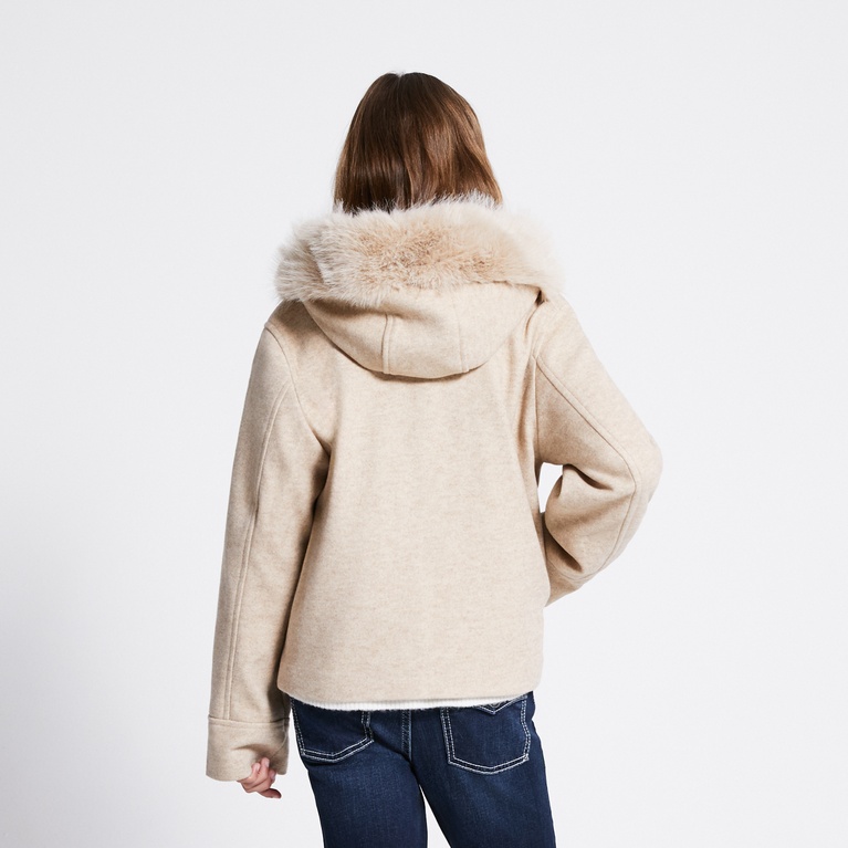 Faux fur collar jacket "Lovalie Star"